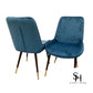 Blue Milano Velvet Dining Chairs