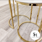 Camillo Tall Nest of 2 Marble Tables