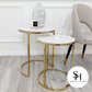 Camillo Tall Nest of 2 Marble Tables
