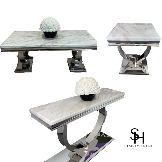 Empire Coffee Table, Console Table & Side Table Bundle