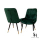 Emerald Green Milano Velvet Dining Chairs