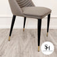 Grey Alberto Leather Dining Chairs