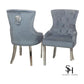Grey Leonardo Velvet Dining Chairs