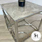 Santino Grey Marble Side Table