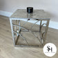 Santino Grey Marble Side Table