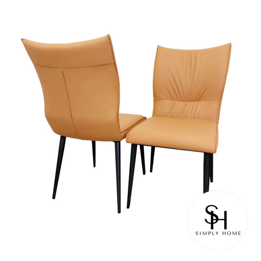 Tan Fiorentina Leather Dining Chairs