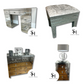 Classic Mirrored dresser & Stool, Classic Chest of Drawers and 2x Classic Bedside Table