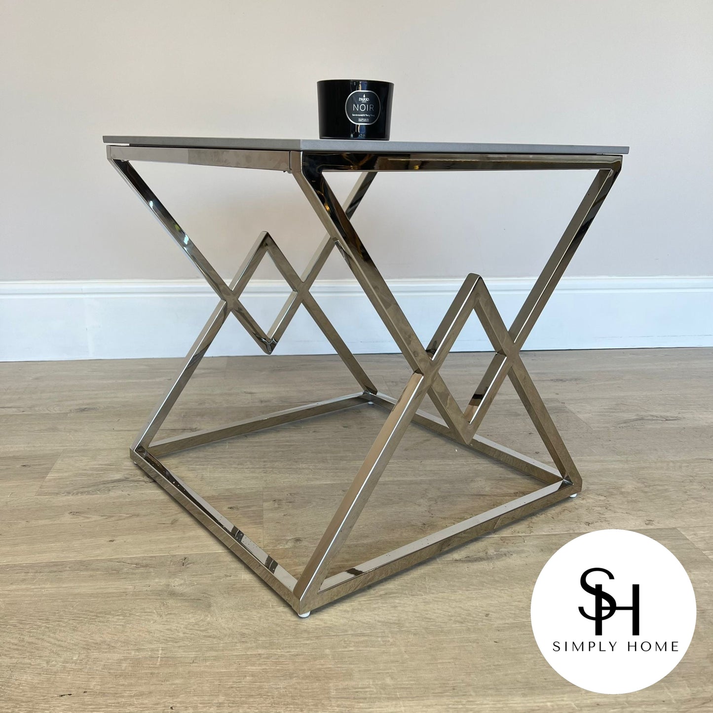 Vito Grey Marble Side Table